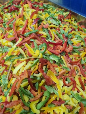 Frozen Vegetable IQF Frozen Mixed Sweet Pepper Strips for Your Kitchen