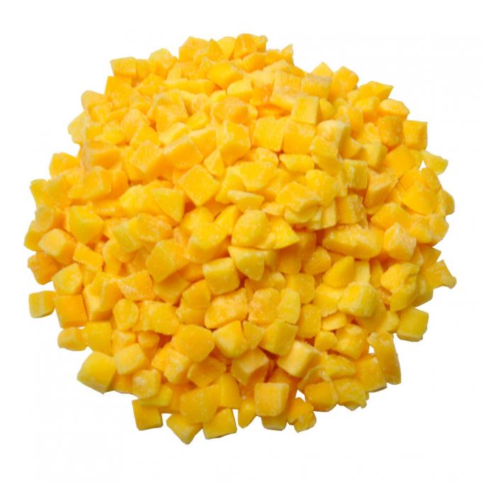 Buah Persik Kuning Organik IQF Potongan Kemasan Curah Buah Beku Pulp Air Utuh Kubus dan Setengah Rasa Manis Diawetkan 3