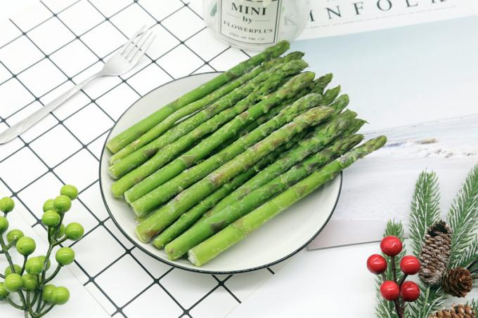 Asparagus Tombak Asparagus Asparagus Sayuran beku IQF Asparagus hijau beku Biji A Grade Bulk Packaging Asparagus Harga 0
