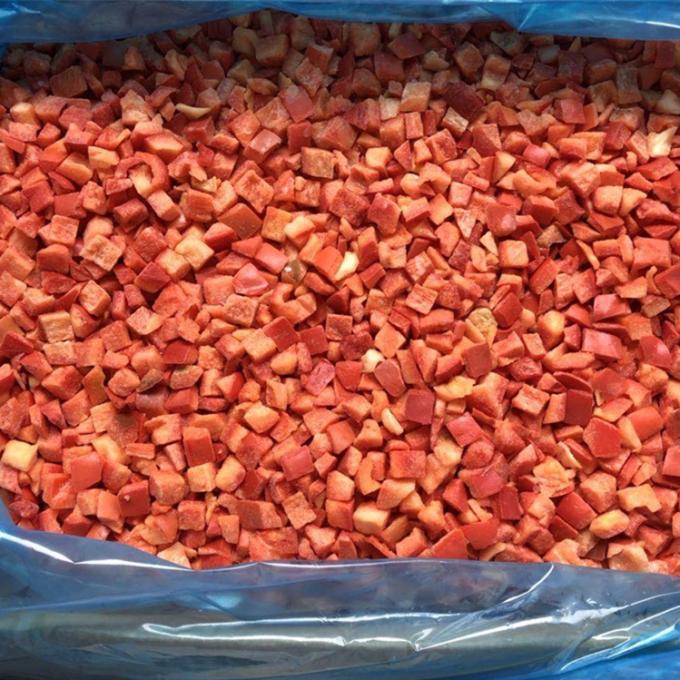 Pemasok China Pemrosesan IQF Sayuran Beku Potongan Paprika Merah Manis dalam Jumlah Besar Sayuran Beku 1