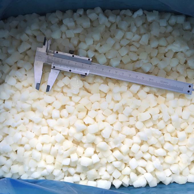 Asal China IQF Beku Segar Potongan Dadu Pir Dadu 10x10mm Harga Bagus Buah Beku Pir Salju Potongan Dadu 2