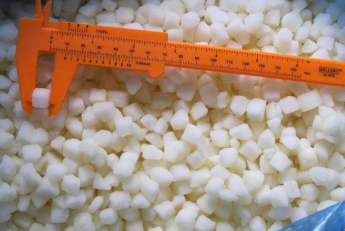 Asal China IQF Beku Segar Potongan Dadu Pir Dadu 10x10mm Harga Bagus Buah Beku Pir Salju Potongan Dadu 0
